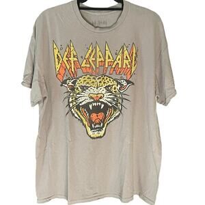 Def Lepard Leopard Band Double Sided Tour Shirt Adult Large